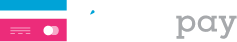 A blurred image of the word pay on a white background