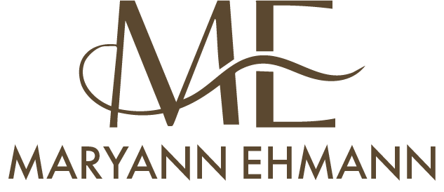 Logo with stylized brown 