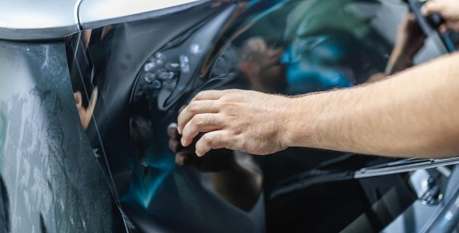 Ceramic window tint installation