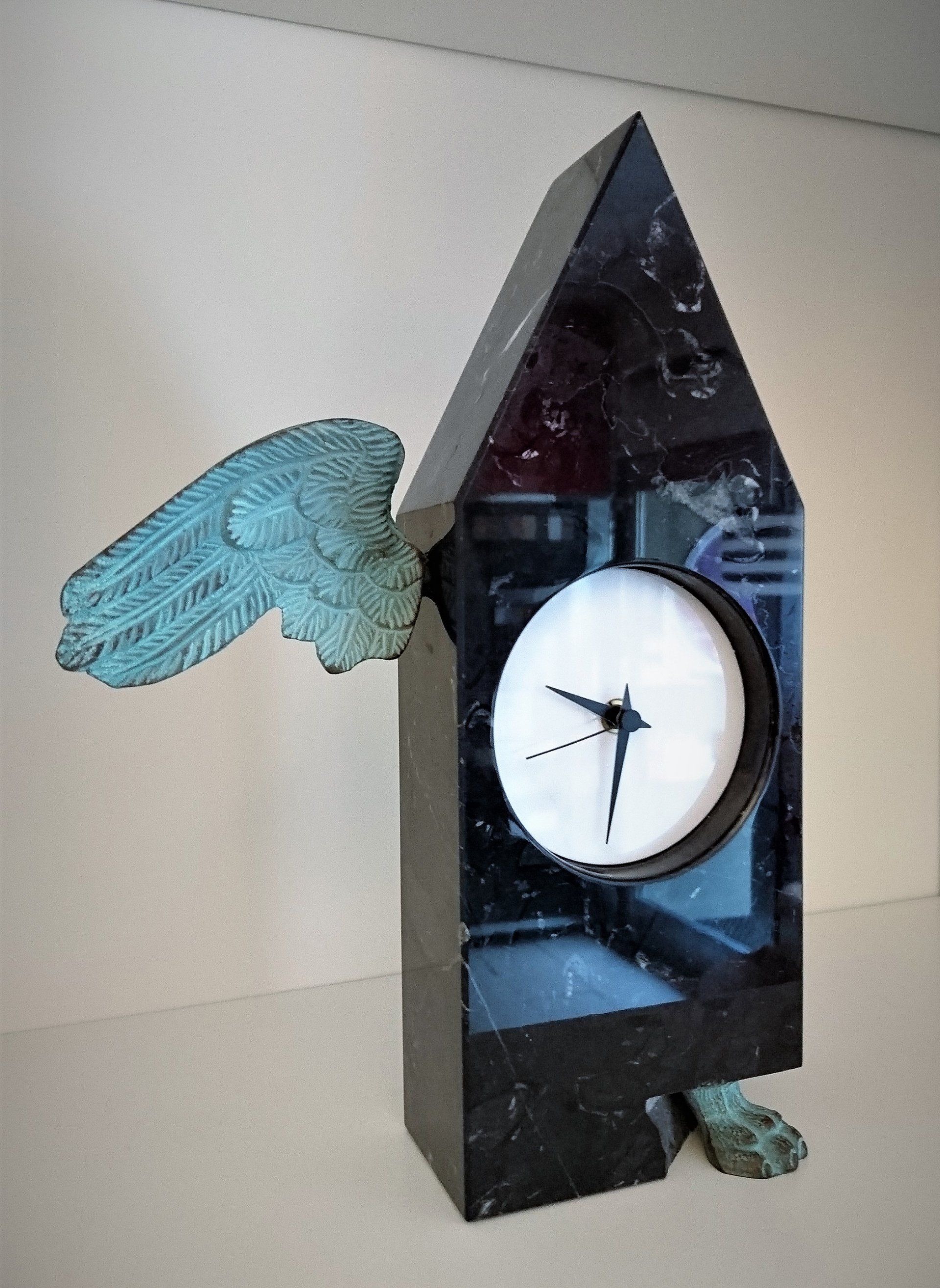 #Uhr-Objekt, #Orologio 1, #Ikarus, #Marmor-Objekt, #up + up, #Ausstellungsmodell, #sonderpreis 499,- €, #www.steinhauer.top