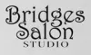Bridges Salon Studio logo in decorative black text on a light background