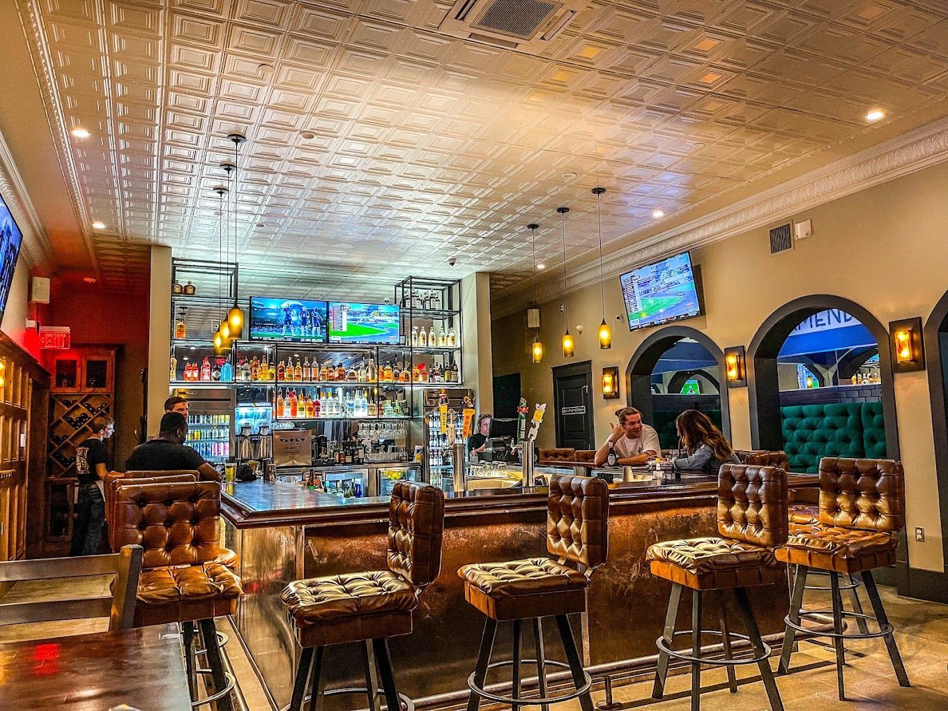 The Dew Drop Inn speakeasy cocktail bar in Ardmore, Oklahoma near River of Love Cabins serving handcrafted cocktails in a romantic, historic downtown setting.