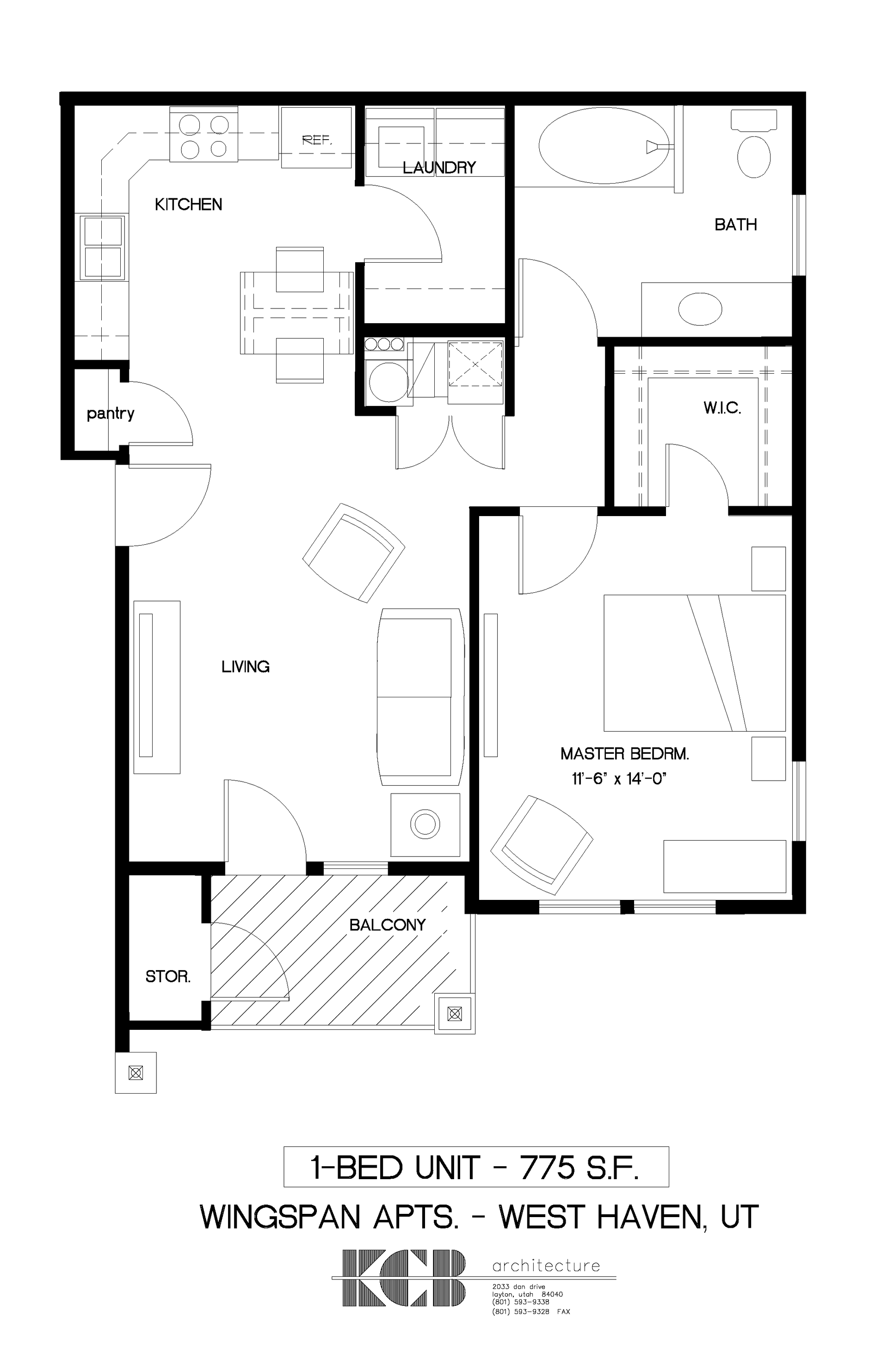 a floor plan for a 1 bed unit in west haven ut