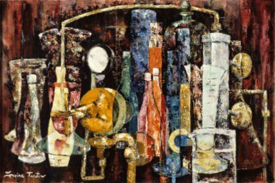 bottles painting