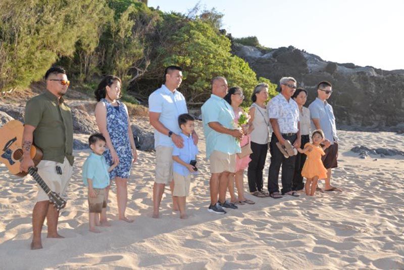group on the beach