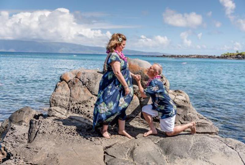 proposal on beach