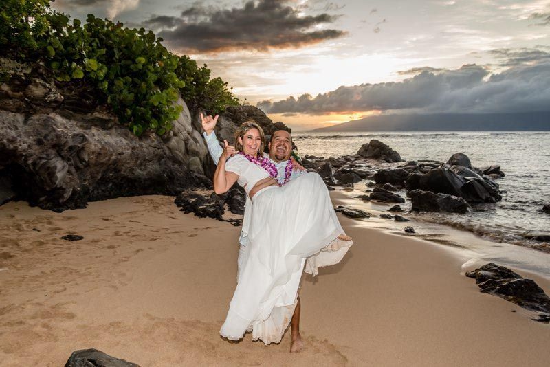 couple on beach