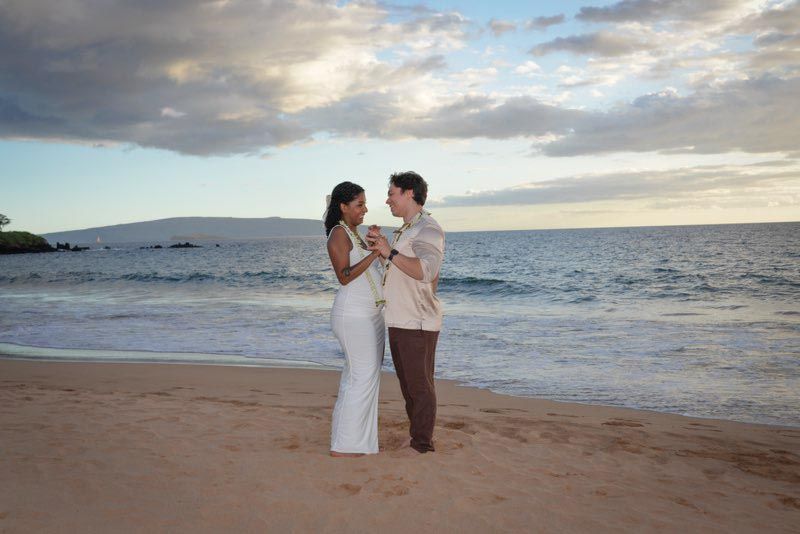 couple on beach