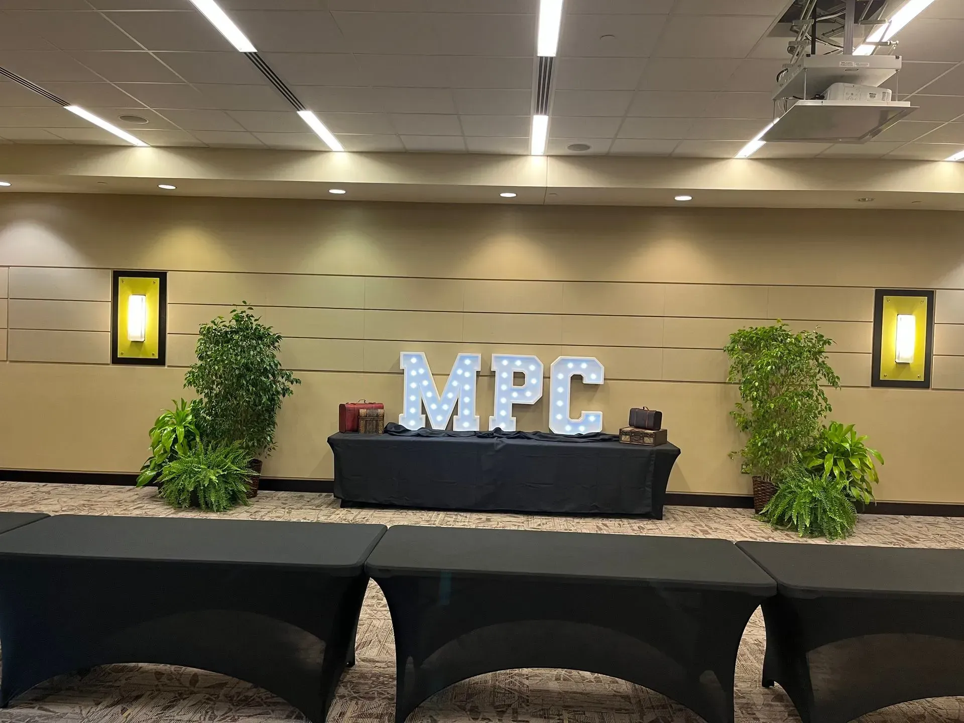 Floral decor at special event.