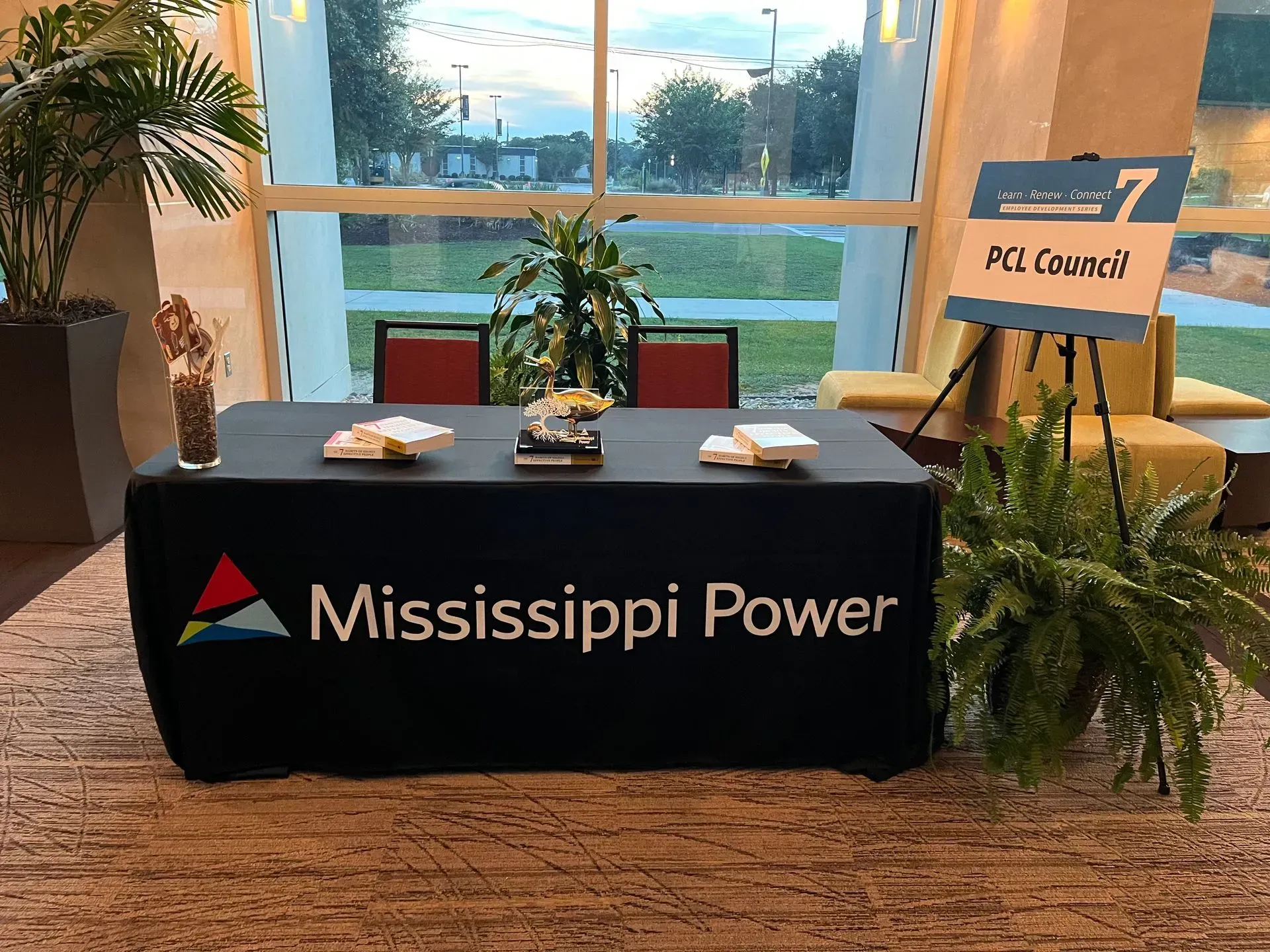 Floral decor at special event.