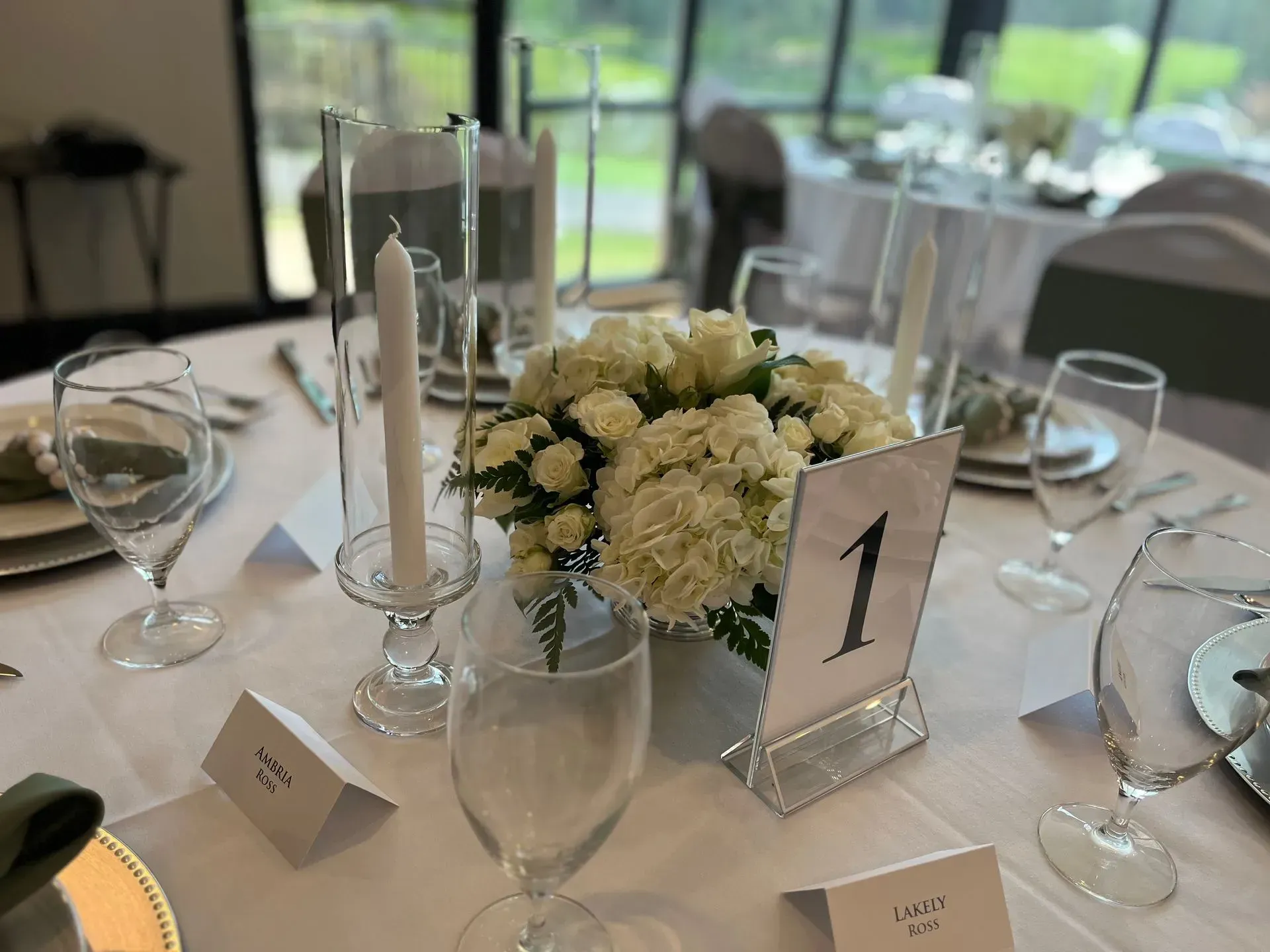 Floral table decor