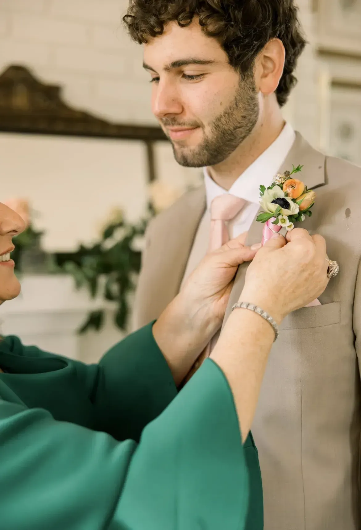 man at wedding venue