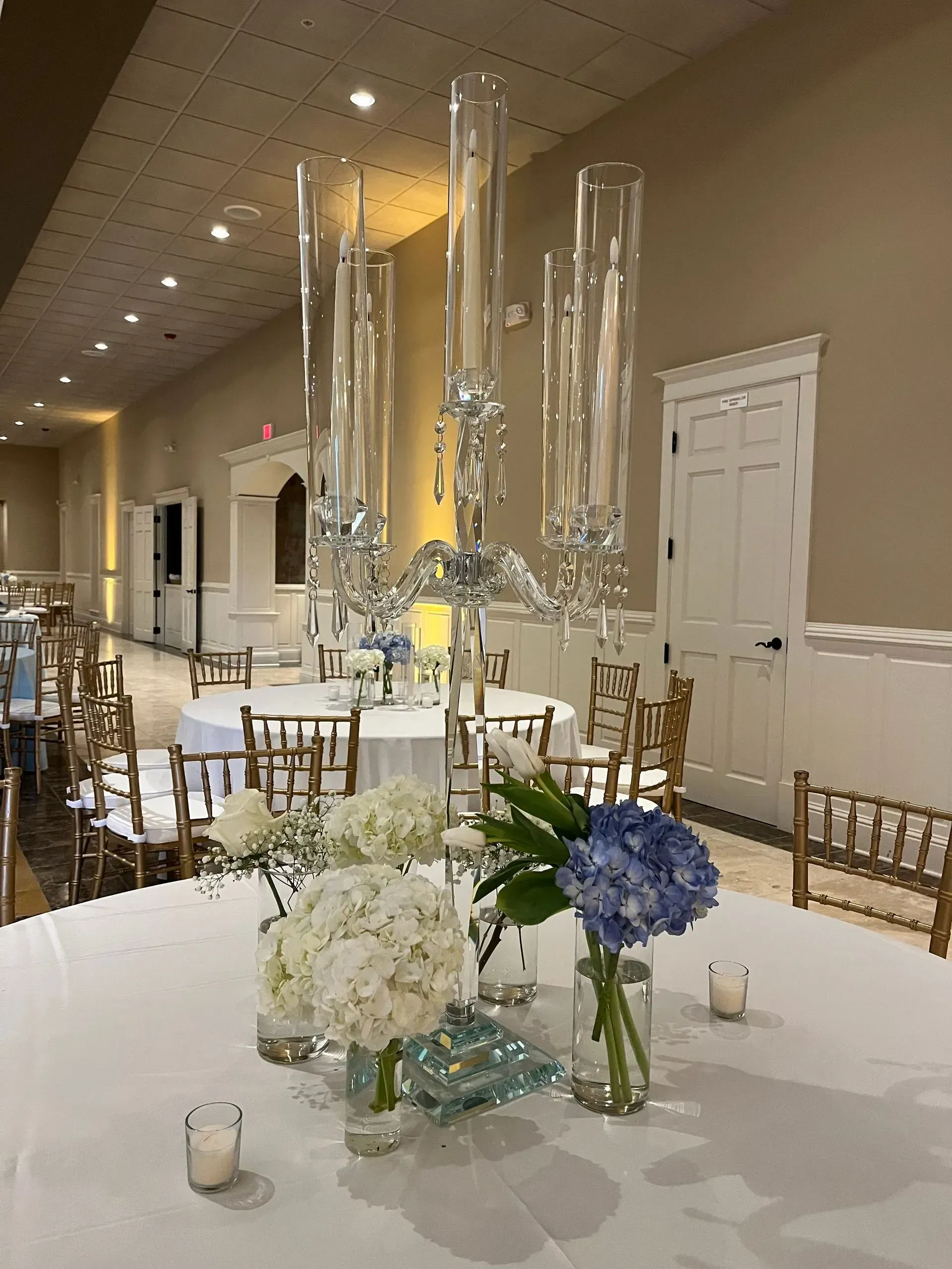 hydrangea wedding reception centerpieces
