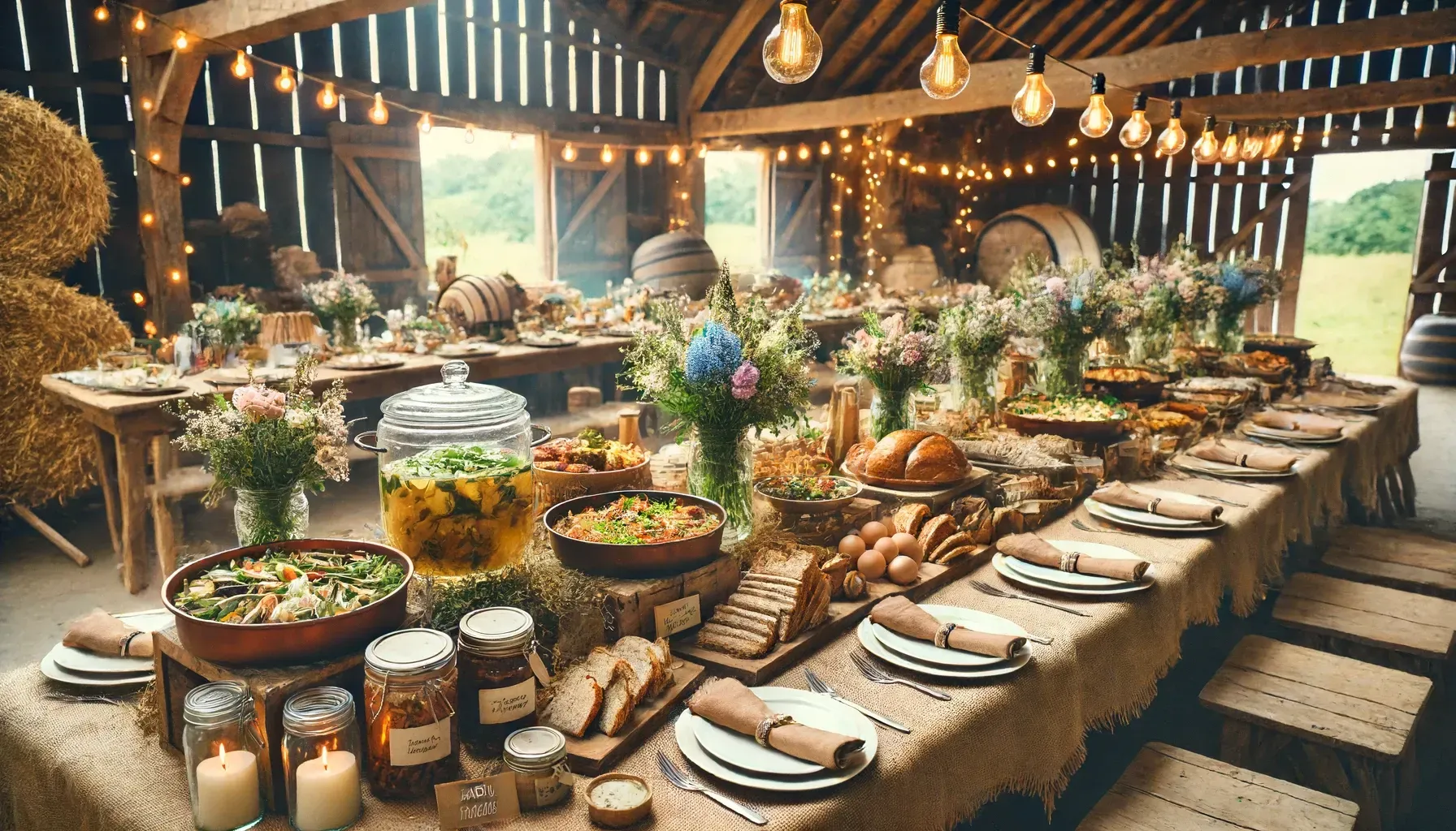 Caterer for rustic wedding in Wesley Chapel