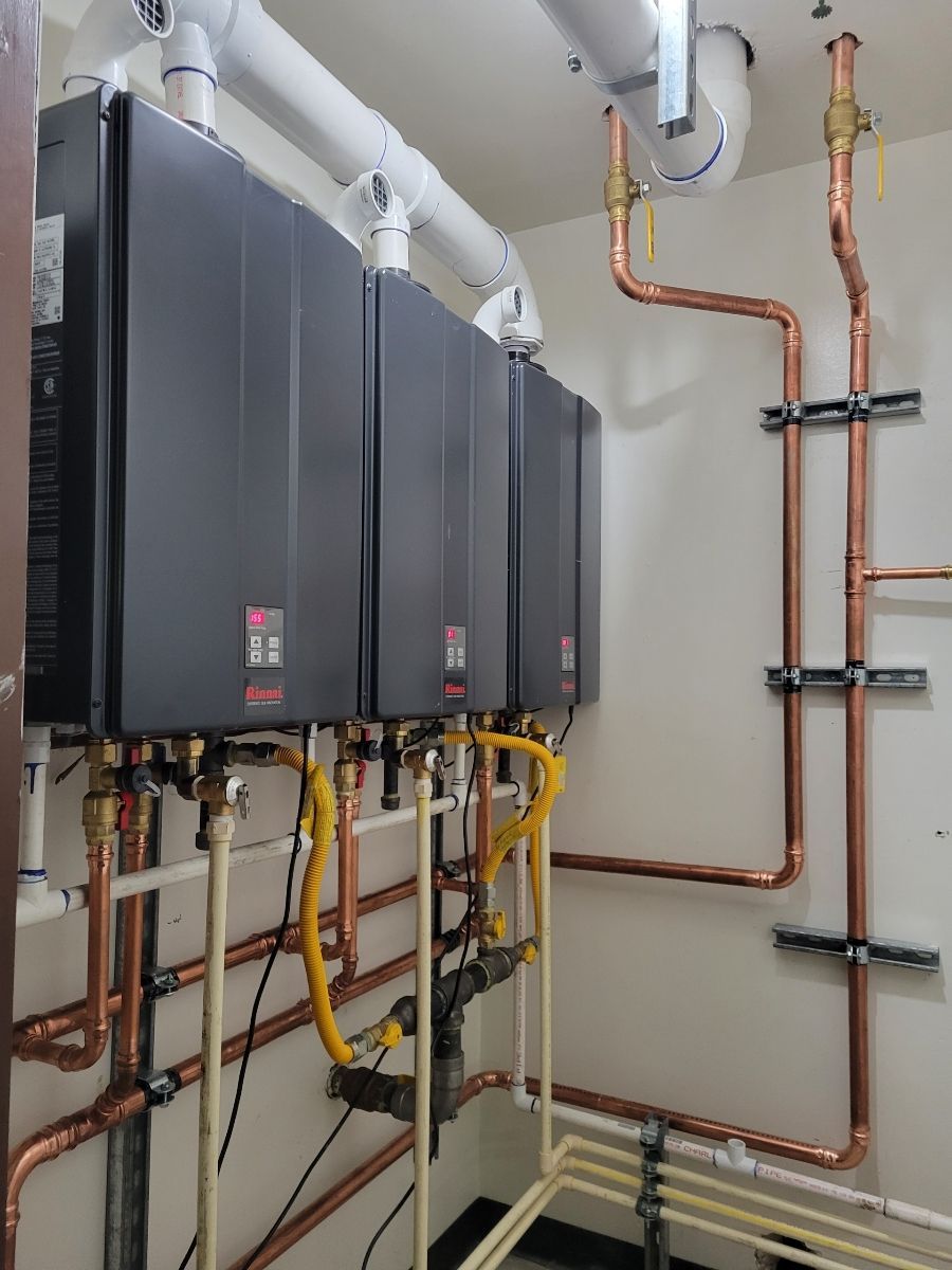 faucets and other equipment for boiling room