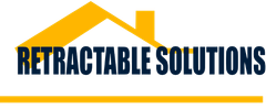 Retractable Solutions logo with orange roof icon and blue text
