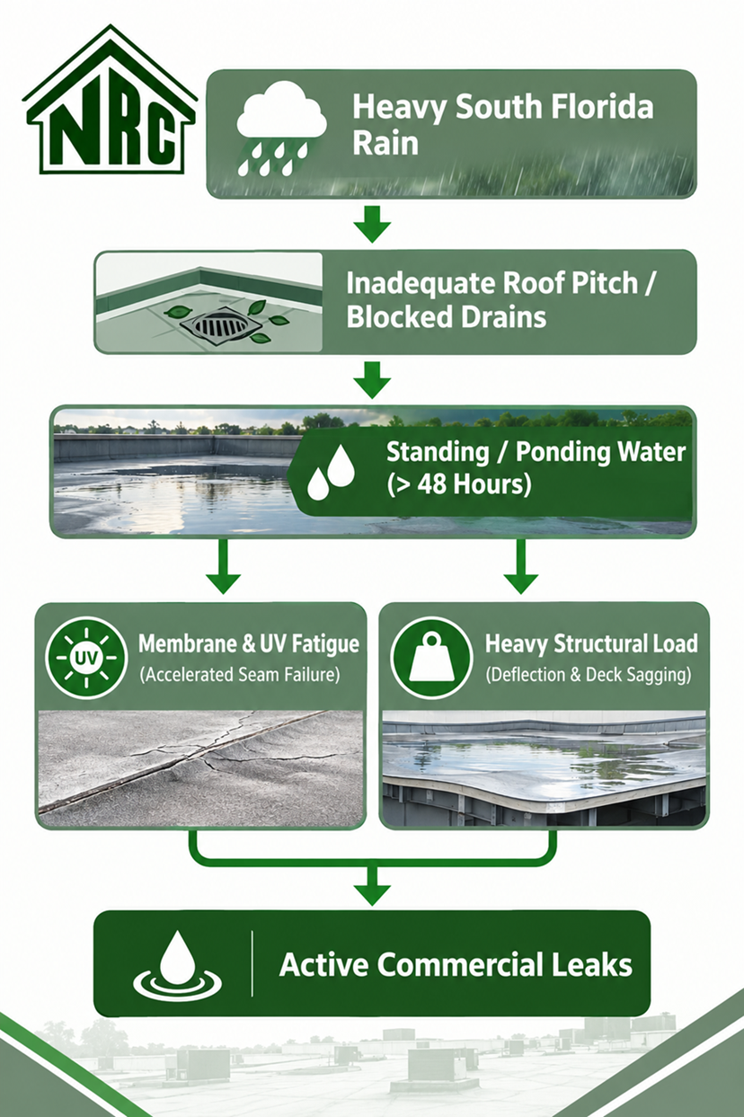Float roof drainage failure flowchart