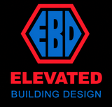 EBD logo in red and blue with the words “ELEVATED BUILDING DESIGN” below.