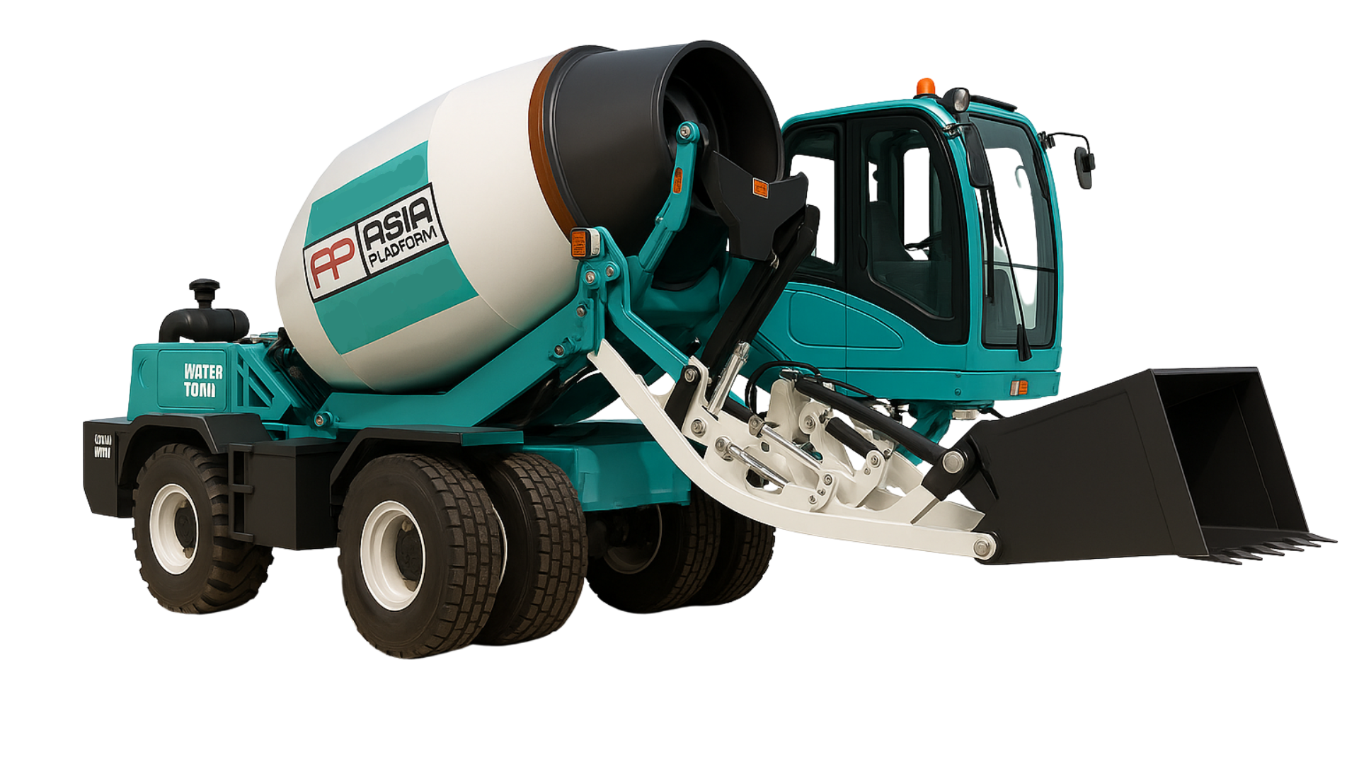 Self-loading concrete mixer truck Vibranium construction UAE