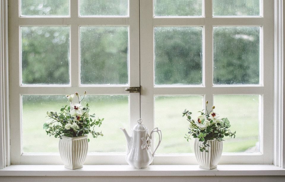 old hazy windows due for a glass replacement