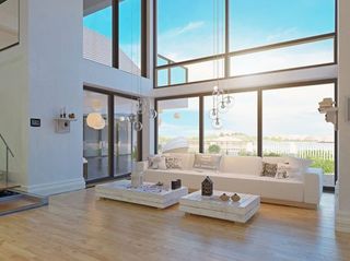 Large Windows in Contemporary Home