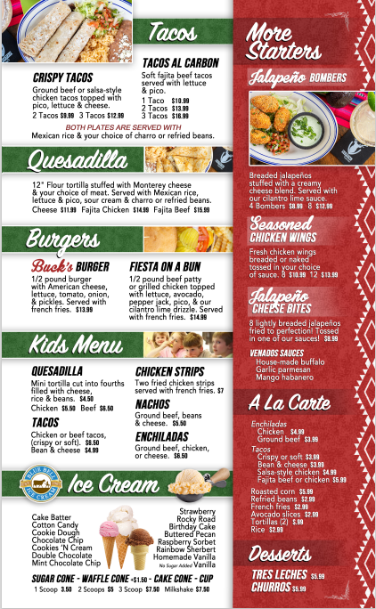 Menu Third Page — Galveston, TX — Buckshot Saloon Menu Third Page — Galveston, TX — Buckshot Saloon