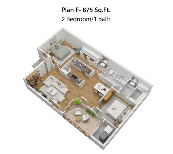 The Crossings Apts 2 bedroom