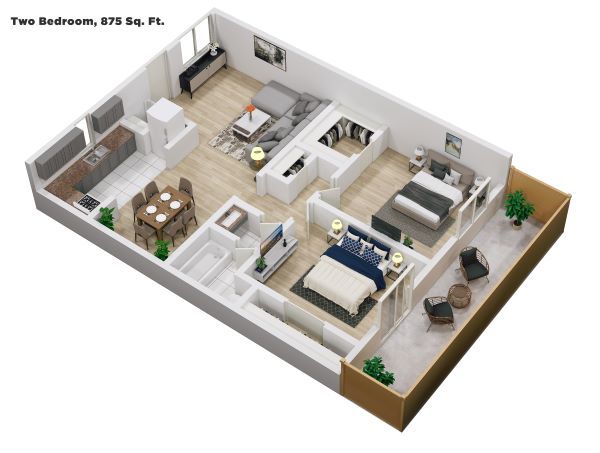 Long Point Plaza Apt 2 bedroom