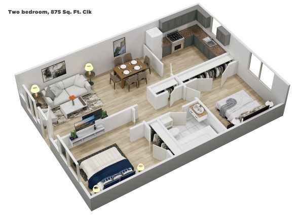 Long Point Plaza Apt 2bed
