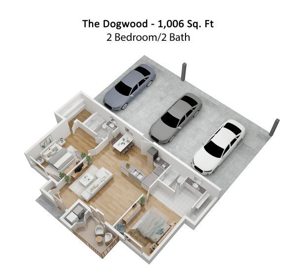 The Crossings Apts 2 bedrm 2 bath