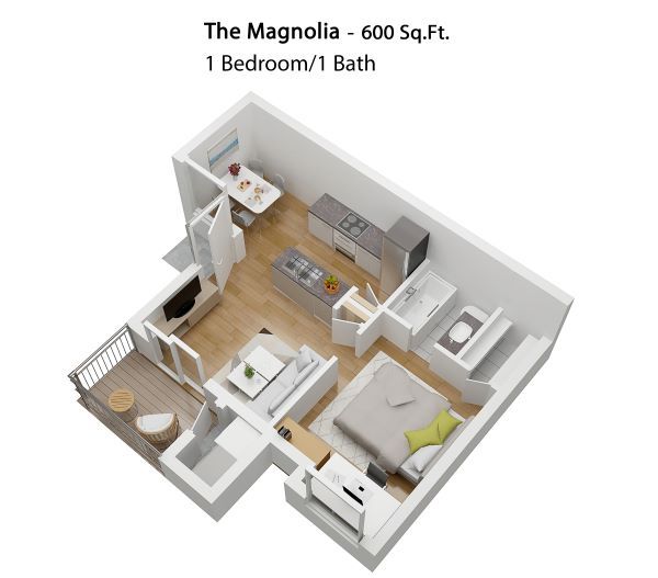 The Crossings Apts 1 bedroom