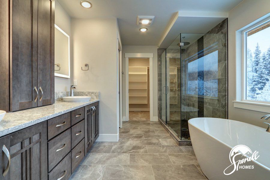 Spinell Homes | New Custom Homes | Anchorage Alaska | Master Bathroom |  Shower |