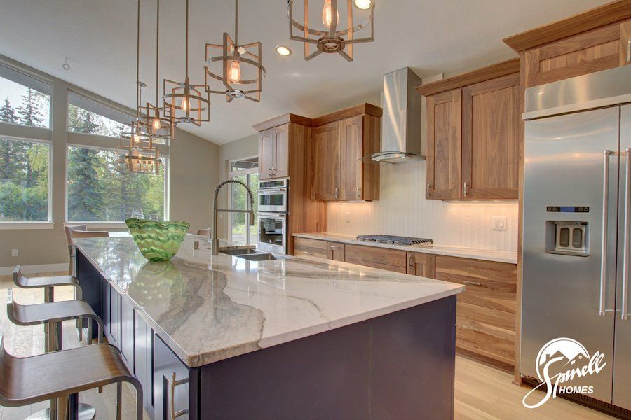 Spinell Homes | New Custom Homes | Anchorage Alaska | Kitchen | Kitchen Island |