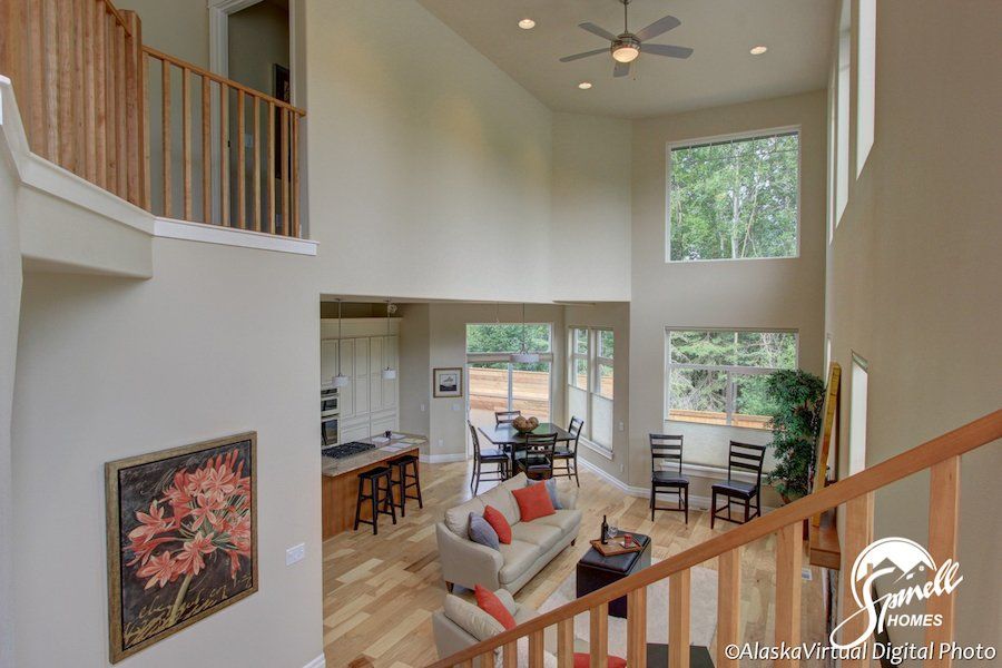Spinell Homes | New Custom Homes | Anchorage Alaska | Living Area | Dinning Room | Dinning Combo |