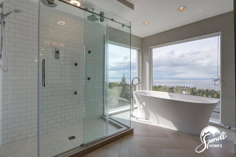 Spinell Homes | New Custom Homes | Anchorage Alaska | Master Bathroom |  Shower |