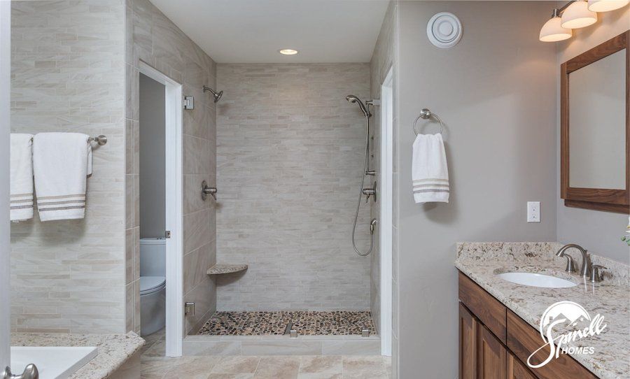 Spinell Homes | New Custom Homes | Anchorage Alaska | Master Bathroom |  Shower |