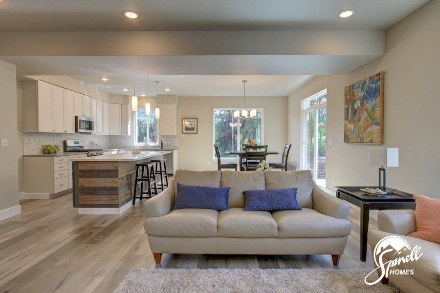 Spinell Homes | New Custom Homes | Anchorage Alaska | Living Area | Dinning Room | Dinning Combo |