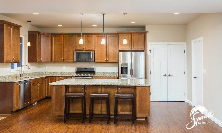 Spinell Homes | New Custom Homes | Anchorage Alaska | Kitchen | Kitchen Island |