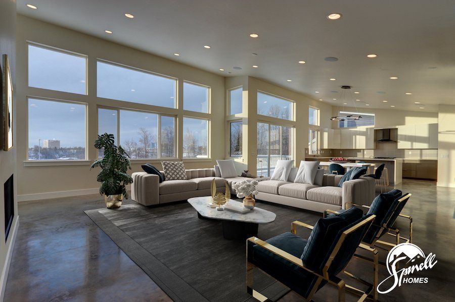 Spinell Homes | New Custom Homes | Anchorage Alaska | Living Area | Dinning Room | Dinning Combo |