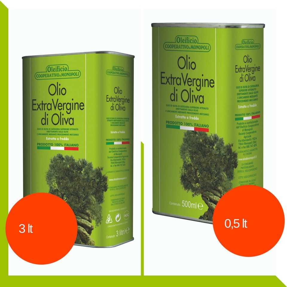 taniche di olio di oliva di puglia