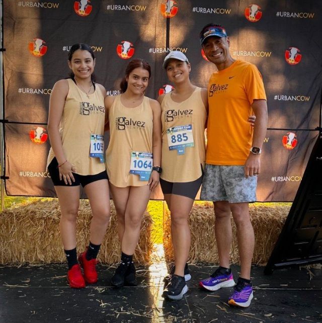 Galvez staff at half marathon