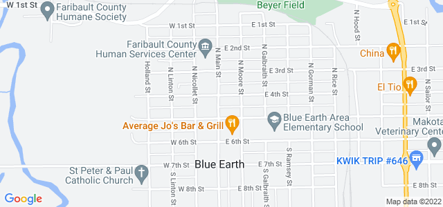 Map of business location