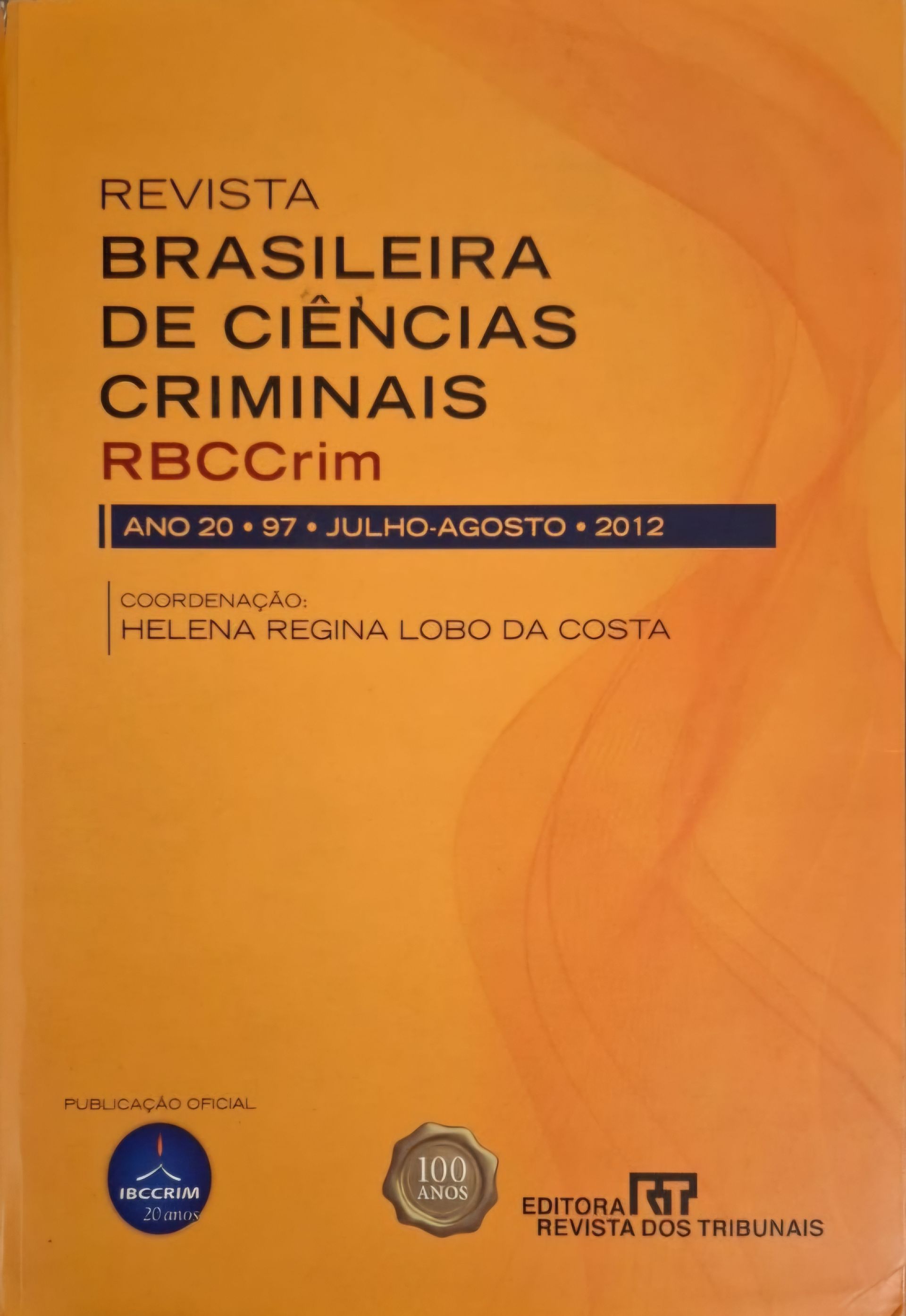 Capa — Revista Brasileira de Ciências Criminais