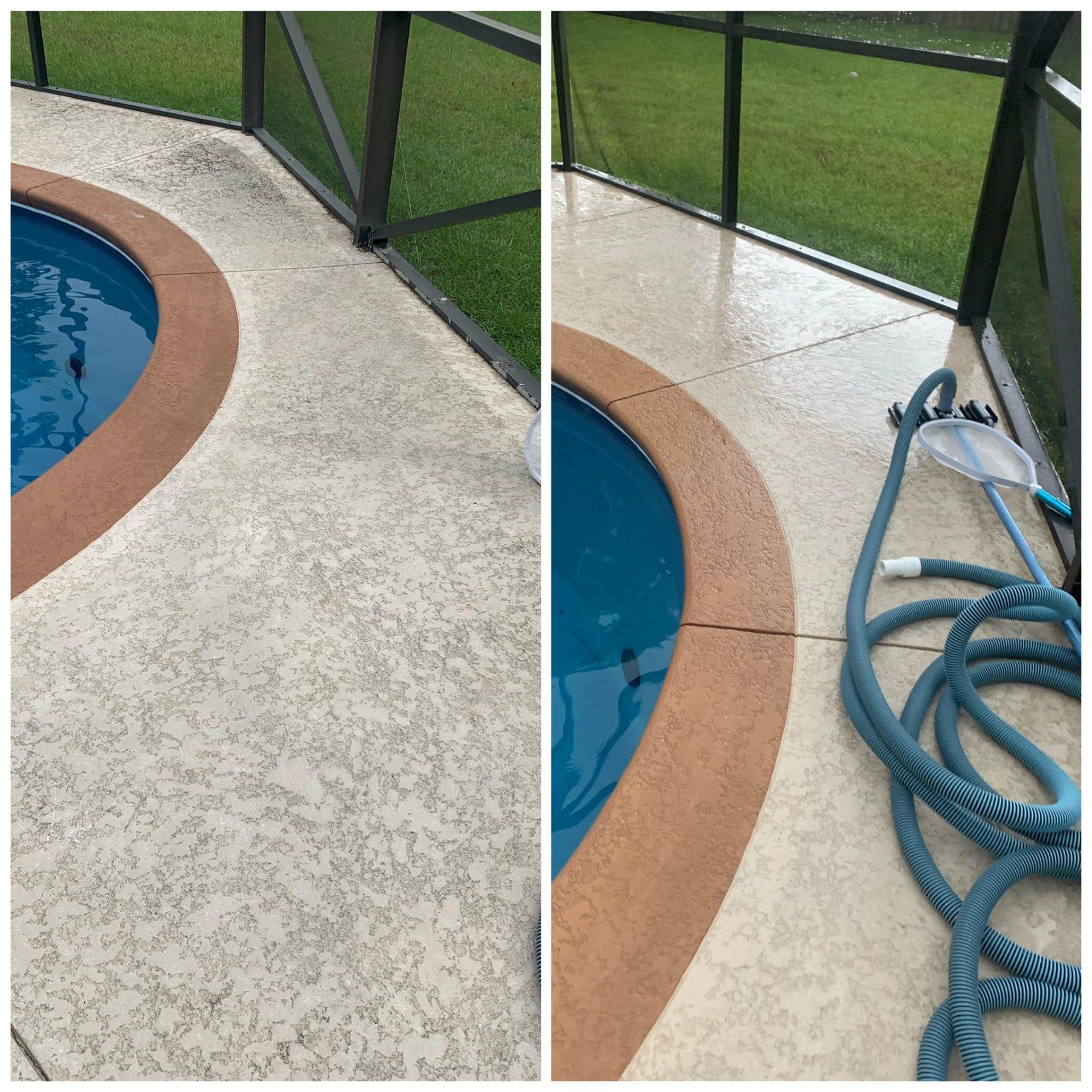 Pool deck cleaning | Pensacola, FL | Spray Em Down Pressure Washing