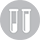 Two test tubes are in a circle on a white background.