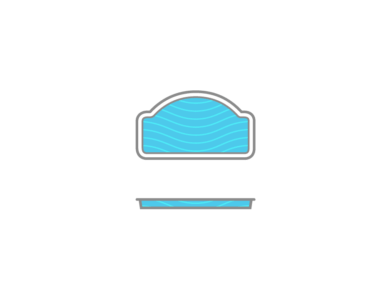 An illustration of a swimming pool on a white background.