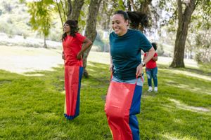 Duck Pluck Sack races