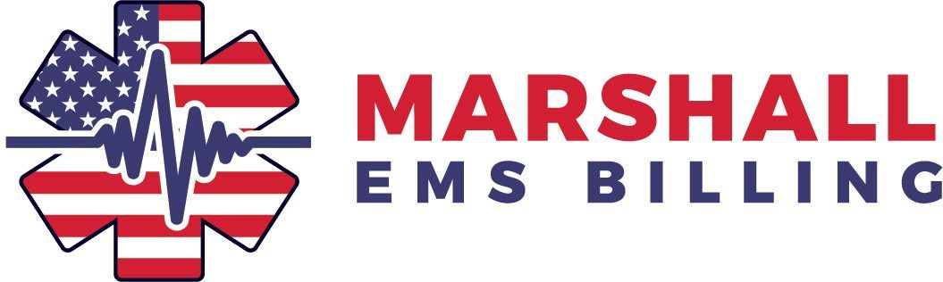 Logo with a Star of Life symbol in red, white, and blue, with