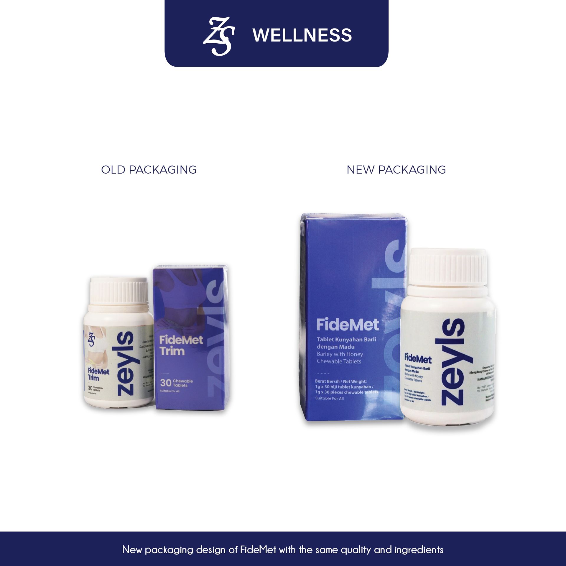 Zeyls FideMet Trim 30 Chewable Tablets