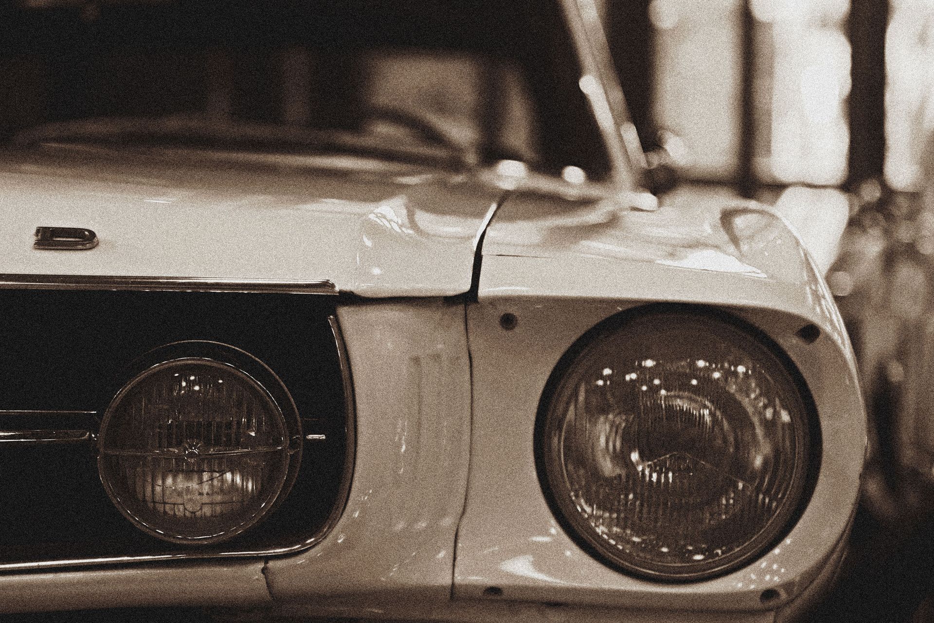 Car showing headlights in perfect condition after repair service